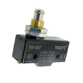YXQ TM-1307 Micro Limit Switch AC 380V 15A SPDT NO NC Panel Mount Plunger Actuator Momentary