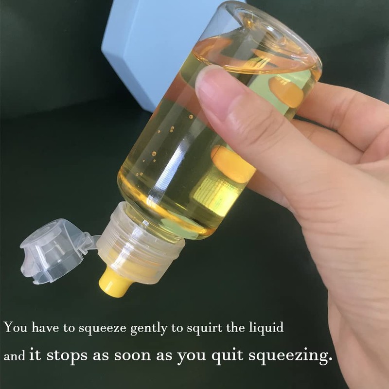 4pcs Mini Honey Squeeze Bottle Refillable Condiment Container Dispenser with
