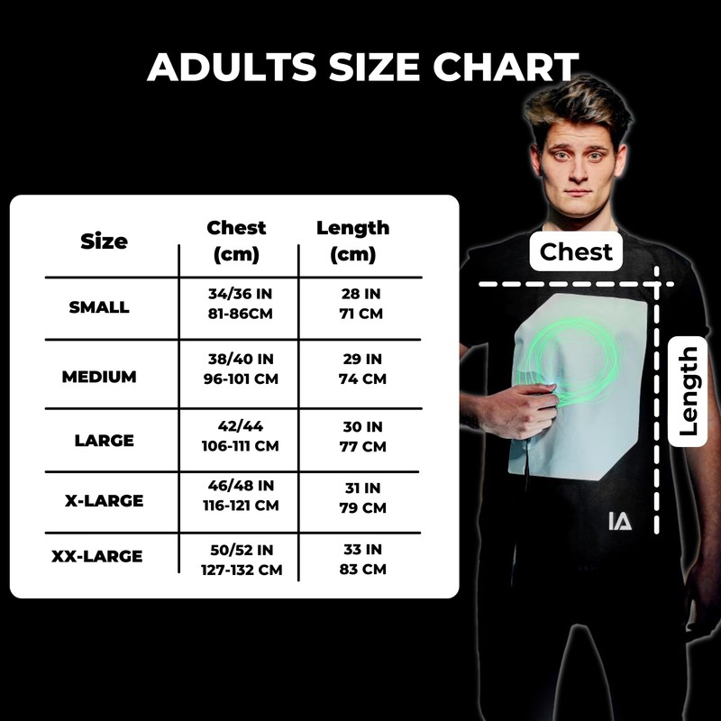 Illuminated Apparel Interactive Glow in The Dark T-Shirt - Fun
