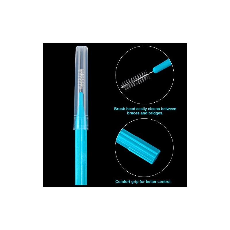 100 piezas de cepillos para limpiador, cepillo interdental, palillo de