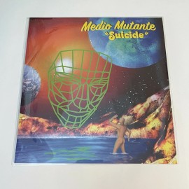 Medio Mutante "Suicide" clear lathe-cut limited edition 7" record, synth pop