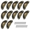 ciciment Vintage Shell Drawer Handles - 12 PCS Cupboard Pull