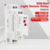 BuyWeek GRB8-02 Light Sensor Relay DIN Rail Mount Optoelectronic Timer