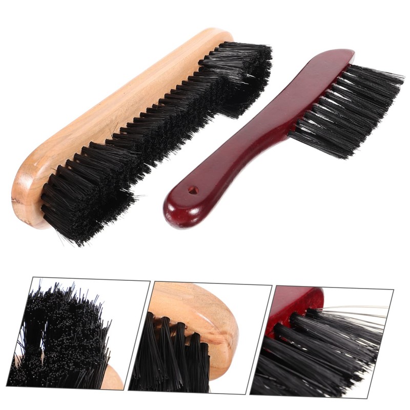 Abaodam 2Pcs Billiard Table Brush Pool Table Cleaning Tool for