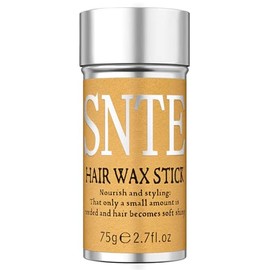Samnyte Barra de cera para el cabello, barra de cera para pelucas de control de bordes barra para el cabello no graso Pomada de pelo para Flyaways borde Frizz pelo - 2.7 Oz