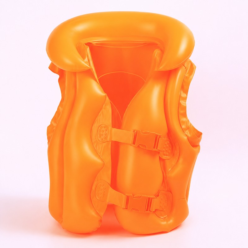 Inflatable Kids Swim Training Vest – Portable PVC Buoyancy Aid