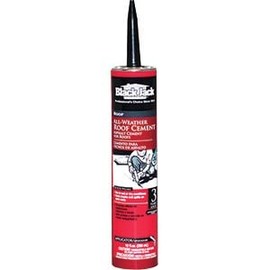 Gardner Gibson 2172-9-66 10 oz. Black Jack Wet Dry Surface Roof Cement Caulk - 12ct. Case