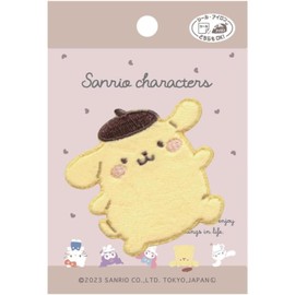 Pioneer SCW650-SCW60 Sanrio Characters Pom Pom Pudding, Includes 1 Patch, Length 2.4 x Width 2.4 inches (60 mm) x Width 2.4 inches (60 mm) Sticker/Iron, Dual Use Type
