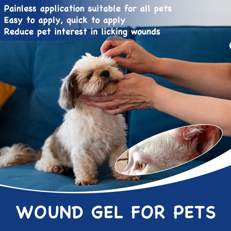 XdealCozyxc 2 Pcs Pet Wound Care Gel, Dog Leg Wound