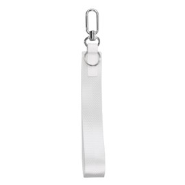 Wristlet Keychain for Women and Men，Key Chain Holder，Wrist Lanyard for Keys(White)