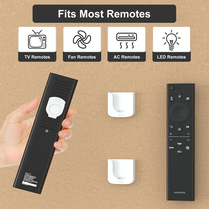 4pcs Improved Strong Magnetic Remote Control Holder,Wall Mounted Remote Control