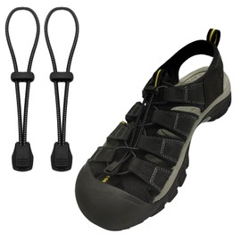 UamGlsob Elastic No Tie Shoe Laces Replacement for Keen Sandal, Round Stretchy Lock Shoelaces for Adults and Kids, One Size