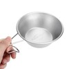 Camping Cup Backpacking Bowl Cup Stainless Steel with Hook Shape