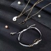 THE9SHOP Yin Yang Pareja O Amistad Pulsera Y Collar De