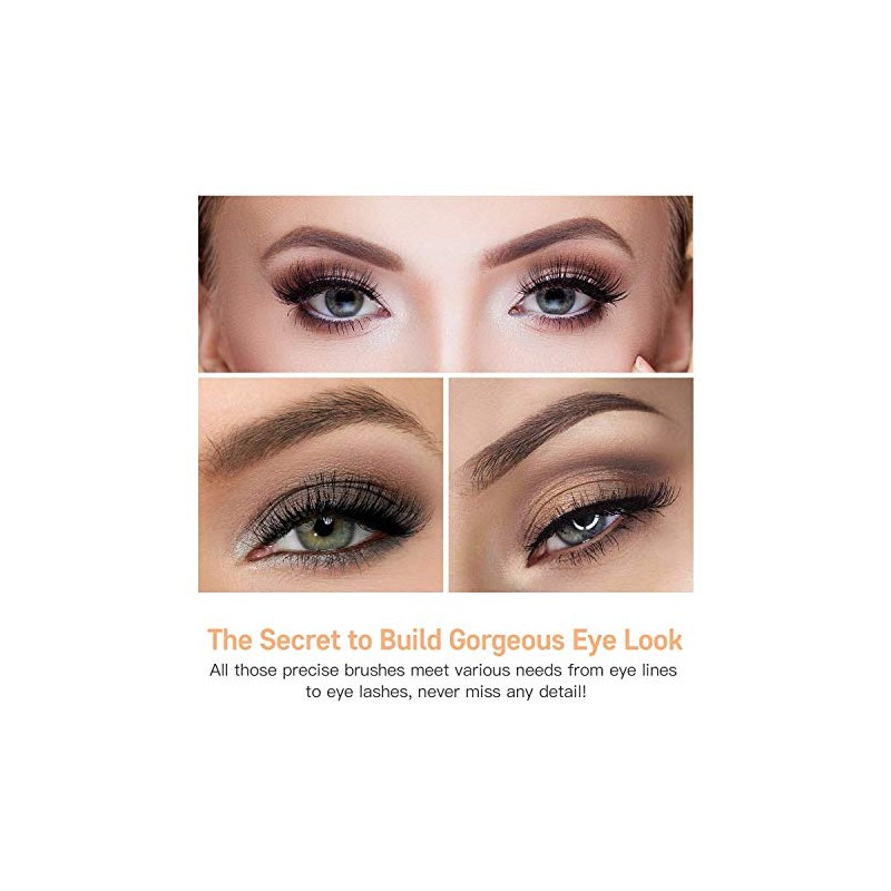 MSQ 6pcs Eyeshadow Brushes Eye Makeup Brushes Set Synthetic Hairs