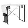 Pivot Sewing Table with Swingout Storage Panel