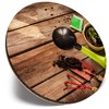 Round Single Coaster - Gardening Tools Gardener Garden |Glossy Quality