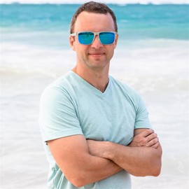 FEISEDY Men Sunglasses Polarized,Square Vintage Cycling Running Fishing Golf Hiking Sports Sun Glasses B0080