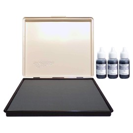 Infusion 8" x 12" Extra Large Industrial Stamp Ink Pad, Your Go to Large Stamp Ink Pad for Bright Color, Even Coverage and Durability, Gray Stamp Pad