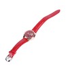 Women Watch Wine Red Mechanical Watch Luminous Waterproof Hollow Heart