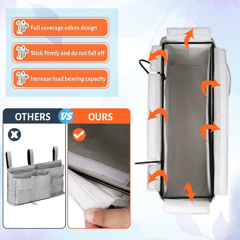 Loghot Bedside Caddy/Bedside Storage Bag Hanging Organizer for Bunk and