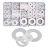 FEEIFOL Pack of 250 Nylon Washers Set Plastic Washers Flat