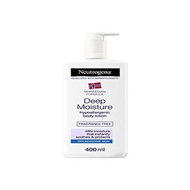 Neutrogena, Intensive Moisturising Liquid Body Cream Unscented Hypoallergenic for Dry and Sensitive Skin - 400ml