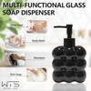 Glass Soap Dispenser with Rust Proof Pump, 12oz Refillable Hand