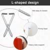 Srup Pack of 40 Screw Hooks with Slotted, L Hook