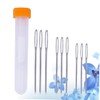 KONTONTY 9PCS Large Eye Stitching Needles with Storage Bottle Durable