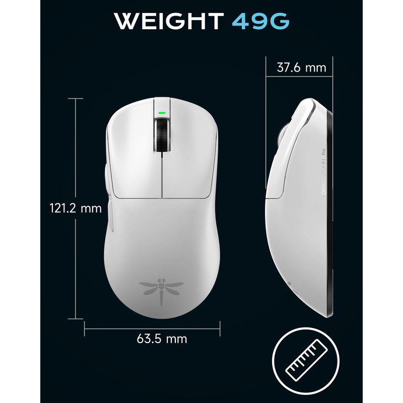 VGN Dragonfly F1 Pro Wireless Gaming Mouse, 49g Ultra-Lightweight, PAW3395