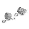 Pwshymi Set of 2 Stainless Steel Coiled Knitting Thimble Guide