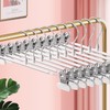 HWAJAN 14Inch Clothes Pants Hangers with Wide Clips 20 Pack,Non-Slip