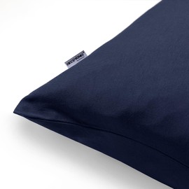 DecoKing 2 pillowcases 50 x 60 cm cotton zip dark blue amber