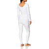 Capezio Women's Team Basic Long Sleeve Unitard, White, Medium