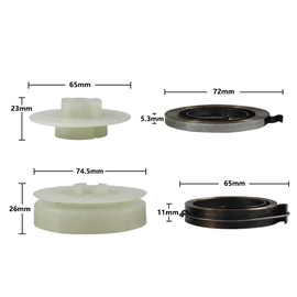 3pcs Chainsaw Recoil Starter Pulley Spring Kit Fit Chainsaw 4500 5200 5800 45cc 52cc 58cc Home Garden Tools Lightweight Spring Fitness