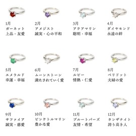PePe Birthstone Baby Ring 10k White Gold