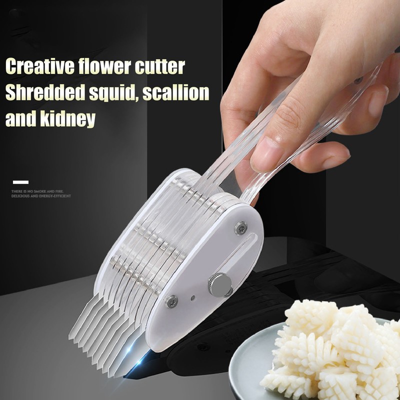 3mm Squid Cutter Acrylic Time Labor Saving Squid Flower Cuttlefish
