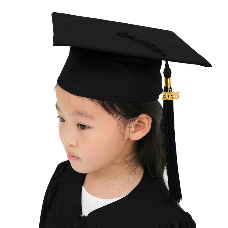 GraduationMall Children's Graduation Talar with Graduation Hat 2025 Nursery Stole
