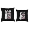 Rabbit Lover Design with Flemish Giant Throw Pillow