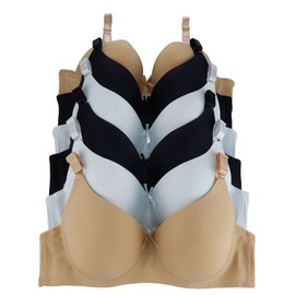 IHeyi 6 Piecec Full Cup/Demi Wired Gentle Pushup Push Up Bra A/B/C 42C