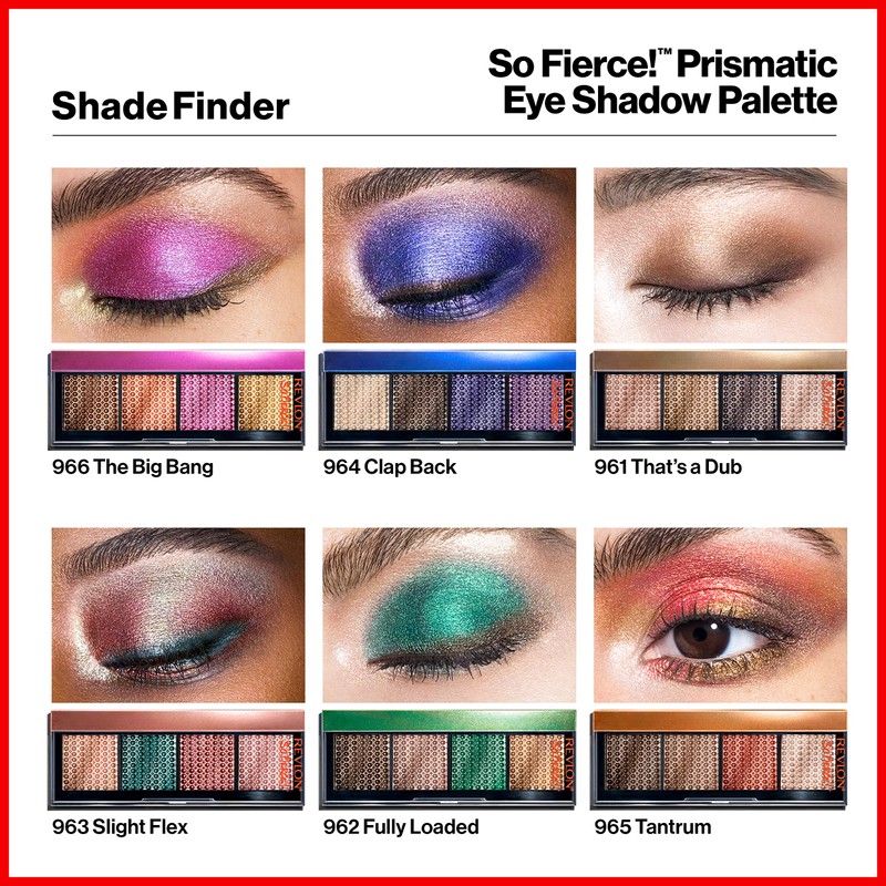 Revlon So Fierce Prismatic Eyeshadow Palette, Eye Makeup, Ultra Creamy