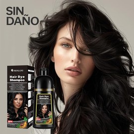 Champú Instant Hair Color para cabello, Hair Dye Shampoo ,Crema Para Teñir Cabello , Coloración instantánea con ingredientes herbales suaves-Larga dur
