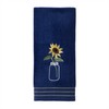 SKL Home Sunflower in Jar Hand Towel (2-Pack), Blue