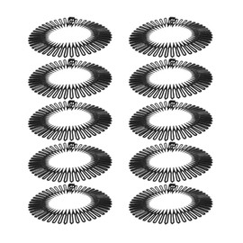 BIUDECO 10 Piezas Peines ElSticos Circulares Para Mujer Diadema Flexible Con Cepillo Para El Cabello Accesorios De Peinado Para Cabello Rizado Y Liso 