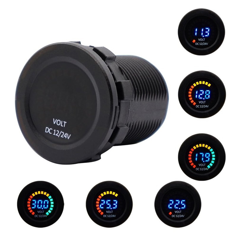 Generic DC 12V Car Motorcycle Boat Digital LED Panel Voltage