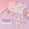 KINCHYGO, 10 Pack Beadable Hair Combs Beaded Rat Tail Comb