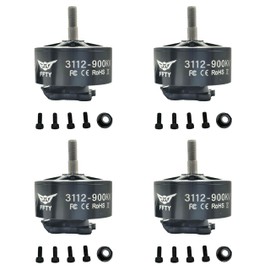 4 Pcs 3112 900KV Brushless Motor for Drone – High-Power BLDC Motor for 9-10 inch Props, 1545W Max, FPV Drone Motors, Brushless RC Motor for Quadcopter, Hexacopter, RC Plane (4)
