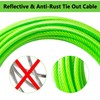 Dog Tie Out Cable 20FT-500Lbs,Heavy Duty Dog Leads&Tether for Yard