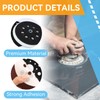 5 Inch 8 Hole Replacement Sander Backing Pad, Round Hook